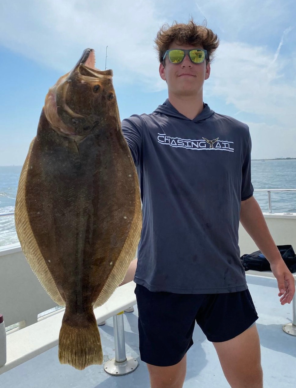 Ben caught this nice keeper fluke from the Miss Beach Haven with his
